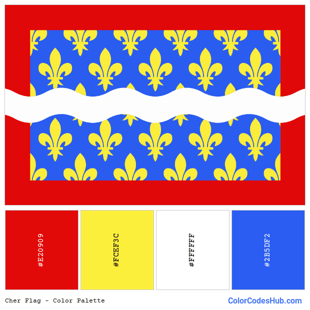 Cher flag color palette