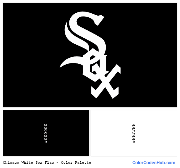 Chicago White Sox flag color palette