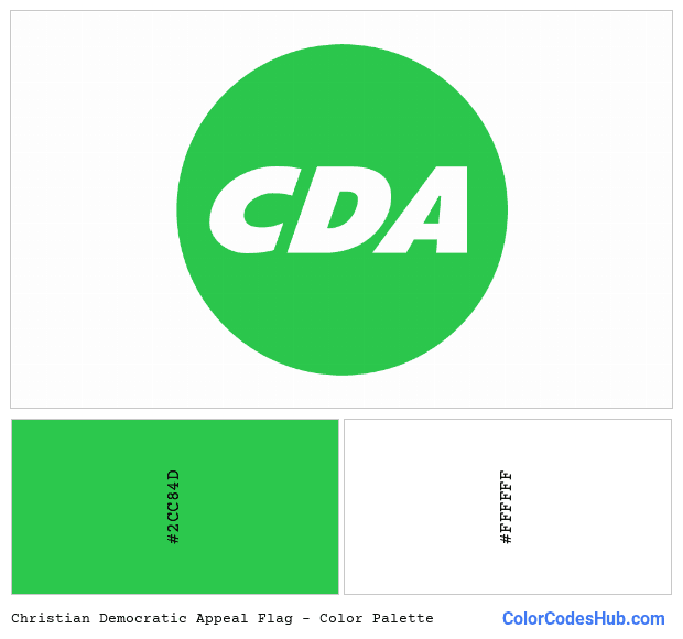 Christian Democratic Appeal flag color palette