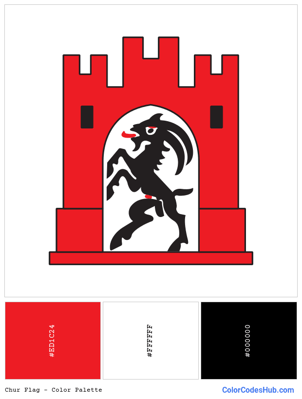 Chur flag color palette