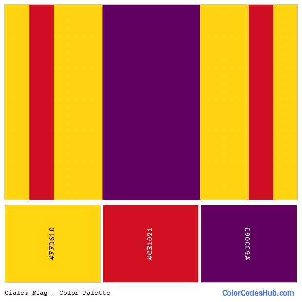 Ciales flag color palette