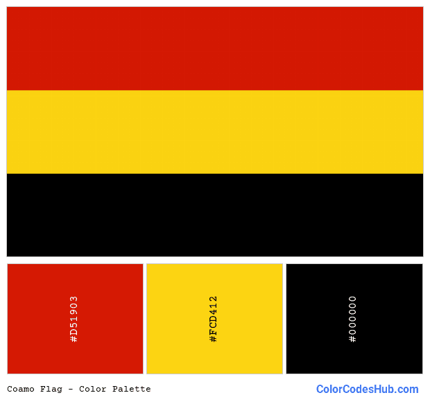 Coamo flag color palette