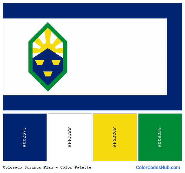 Colorado Springs flag color palette