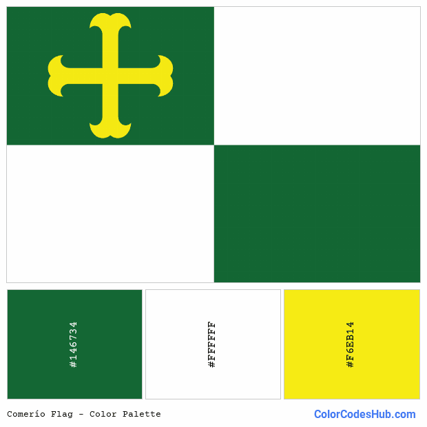Comerío flag color palette