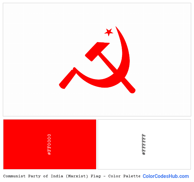 Communist Party of India (Marxist) flag color palette
