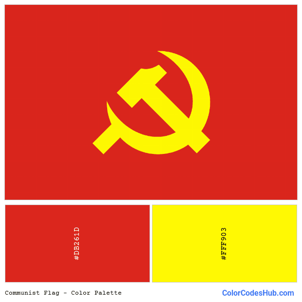 Communist flag color palette
