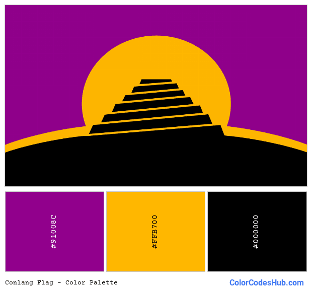Conlang flag color palette