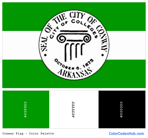 Conway flag color palette