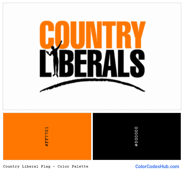 Country Liberal flag color palette