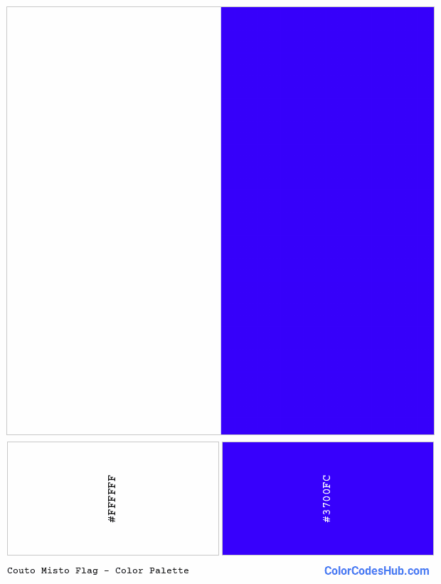 Couto Misto flag color palette