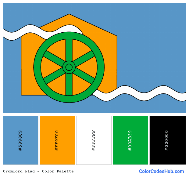 Cromford flag color palette