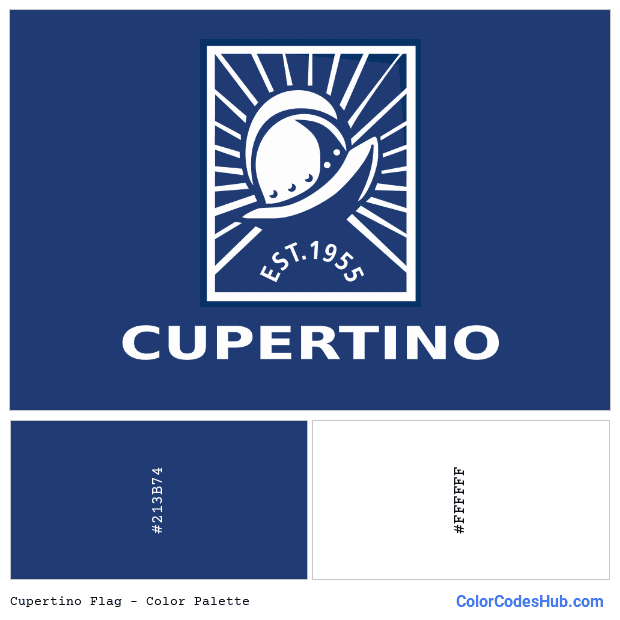 Cupertino flag color palette