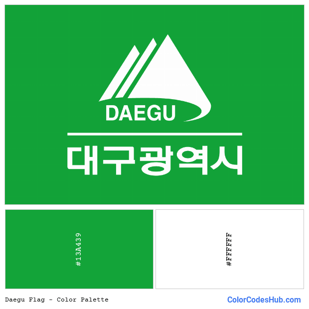 Daegu flag color palette