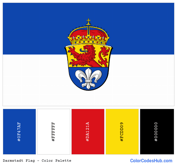 Darmstadt flag color palette