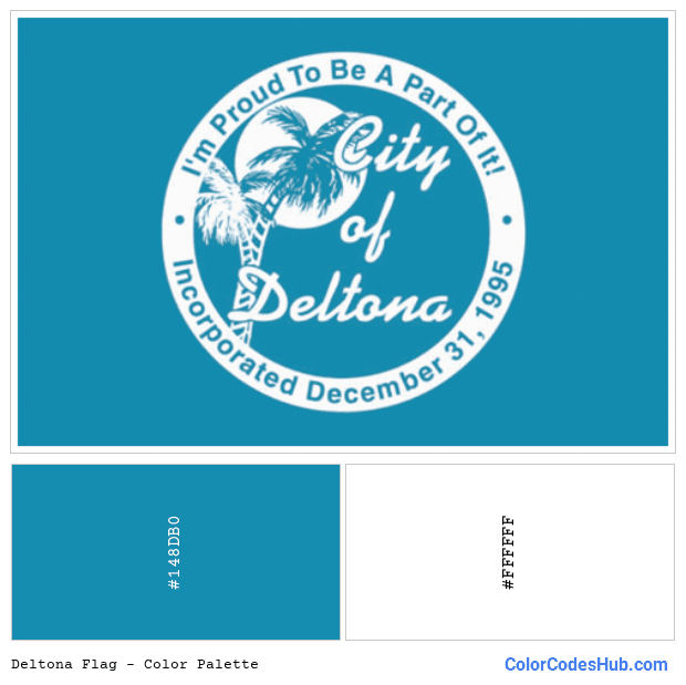 Deltona flag color palette