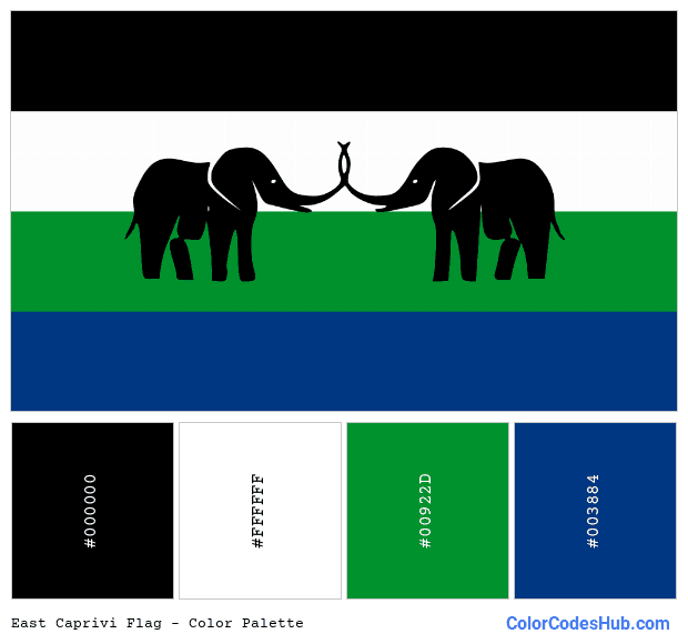 East Caprivi flag color palette