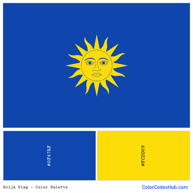 Ecija flag color palette