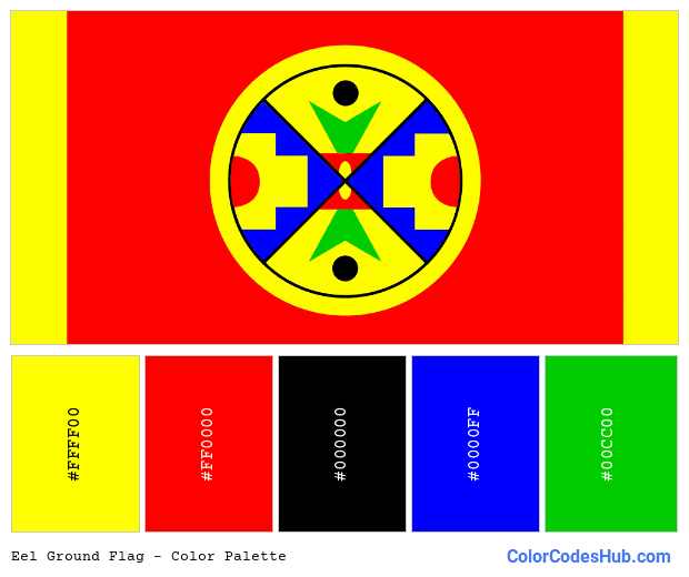 Eel Ground flag color palette