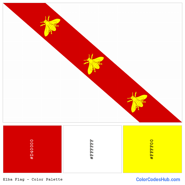 Elba flag color palette