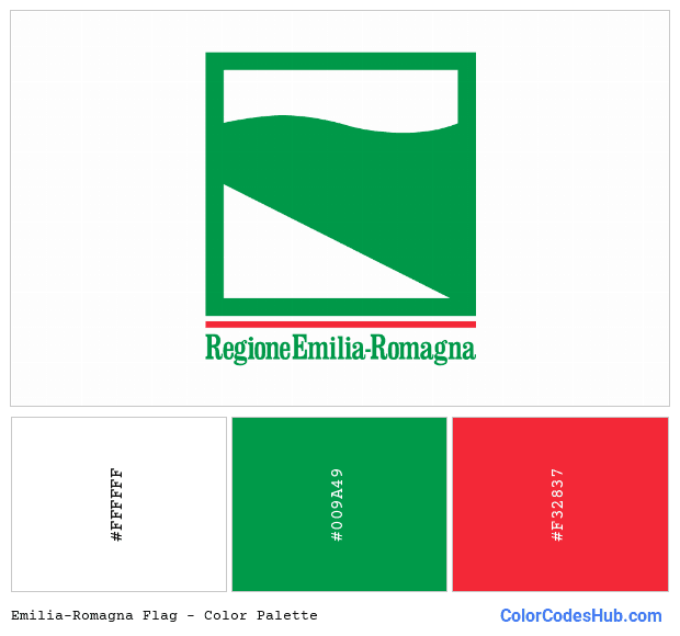 Emilia-Romagna flag color palette