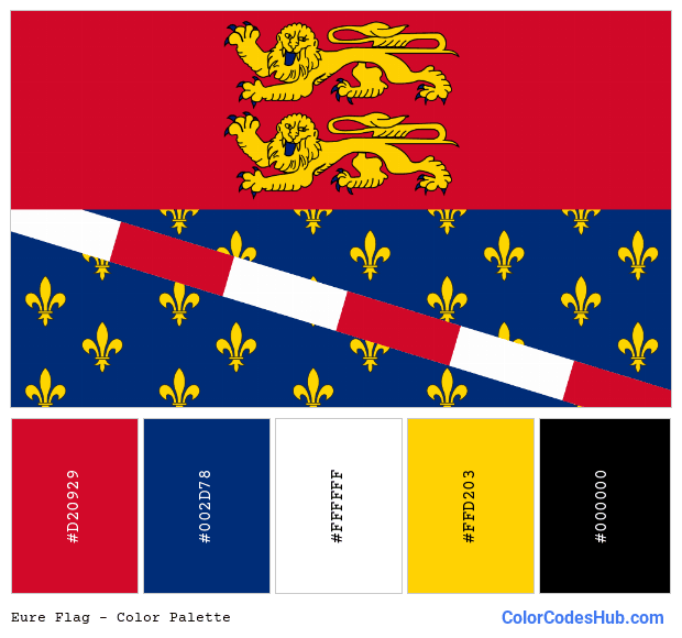 Eure flag color palette