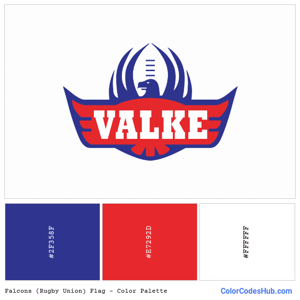 Falcons (Rugby Union) flag color palette