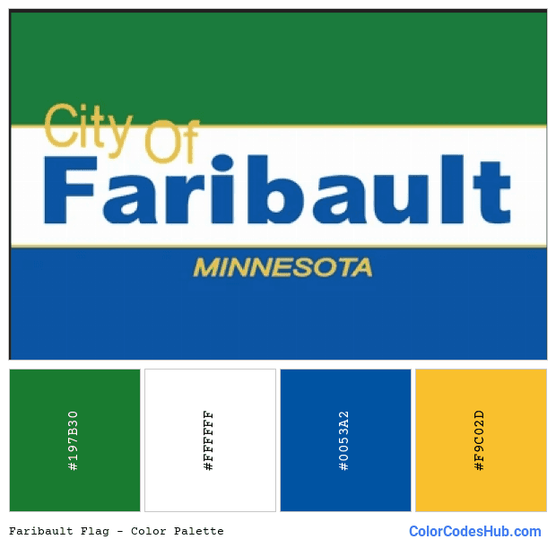 Faribault flag color palette