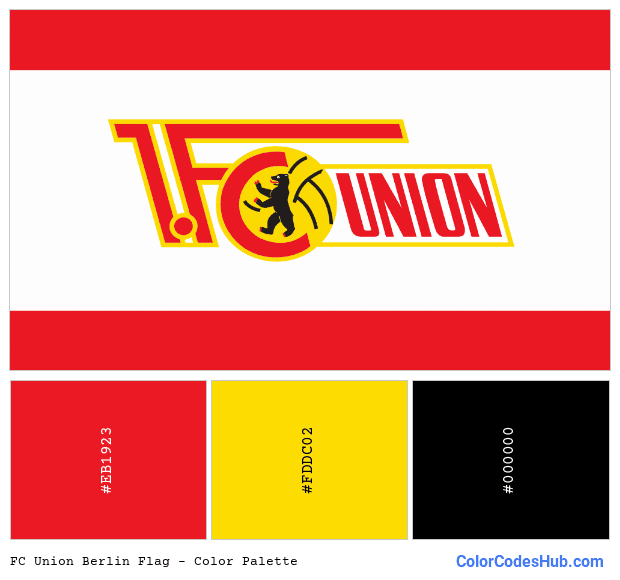 FC Union Berlin flag color palette