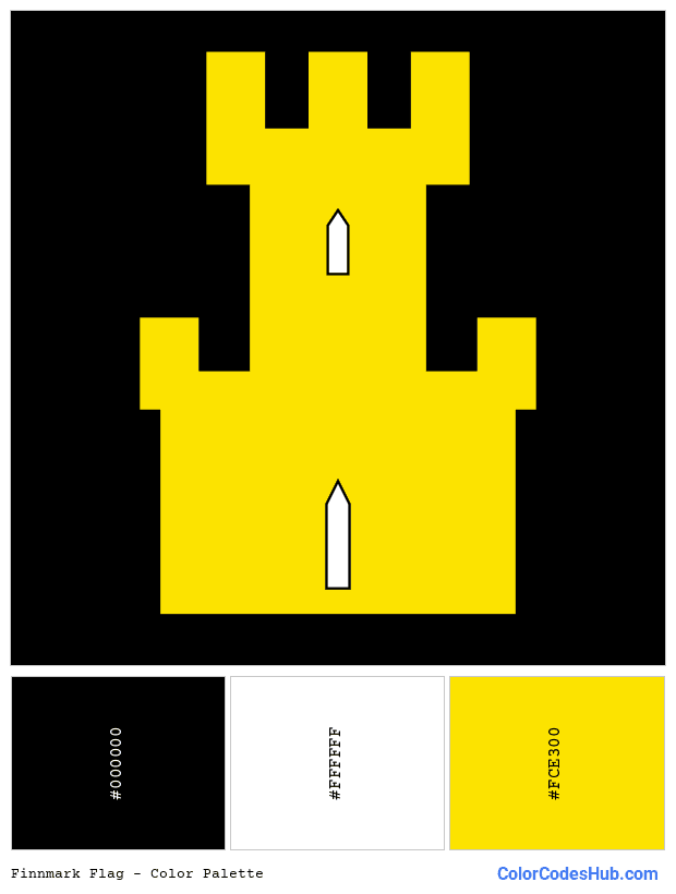 Finnmark flag color palette