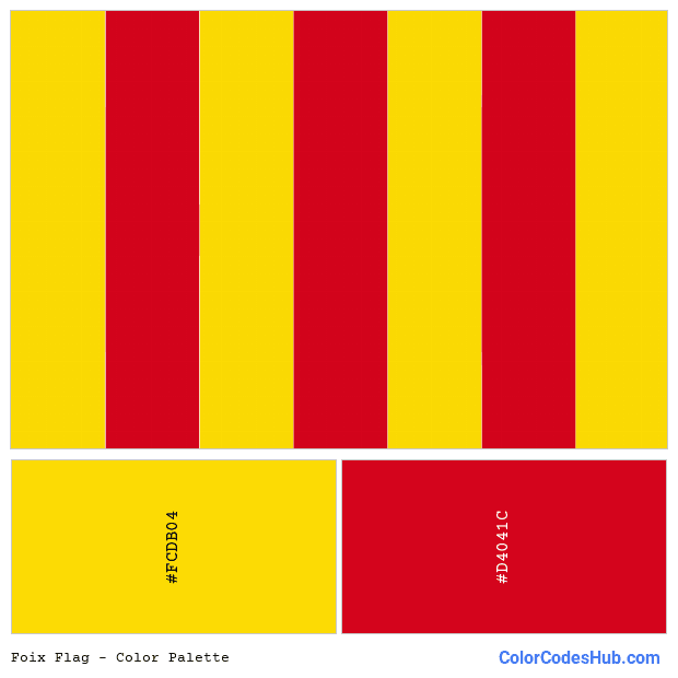 Foix flag color palette
