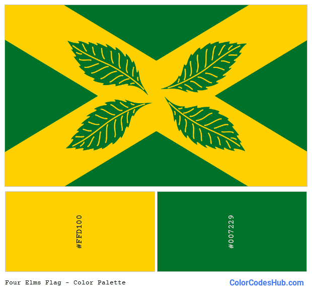 Four Elms flag color palette