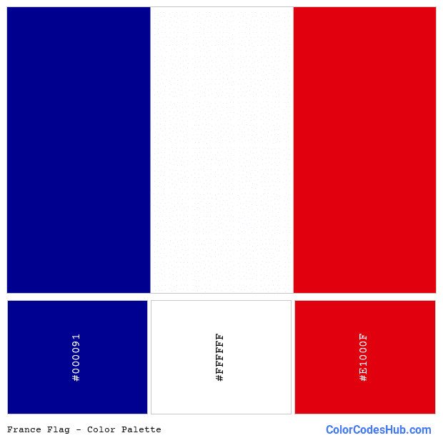 France flag color palette