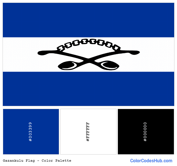 Gazankulu flag color palette