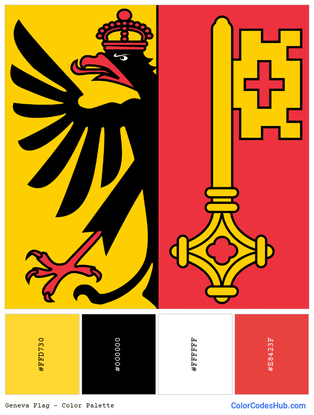 Geneva flag color palette