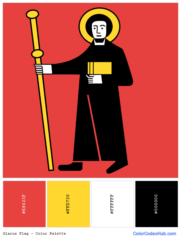 Glarus flag color palette