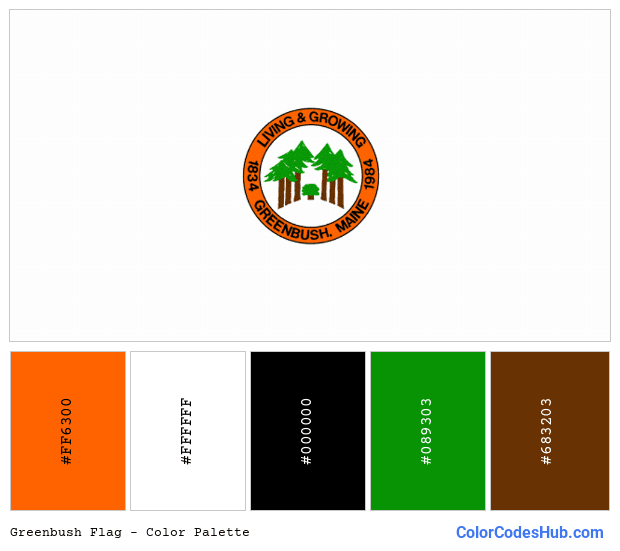 Greenbush flag color palette