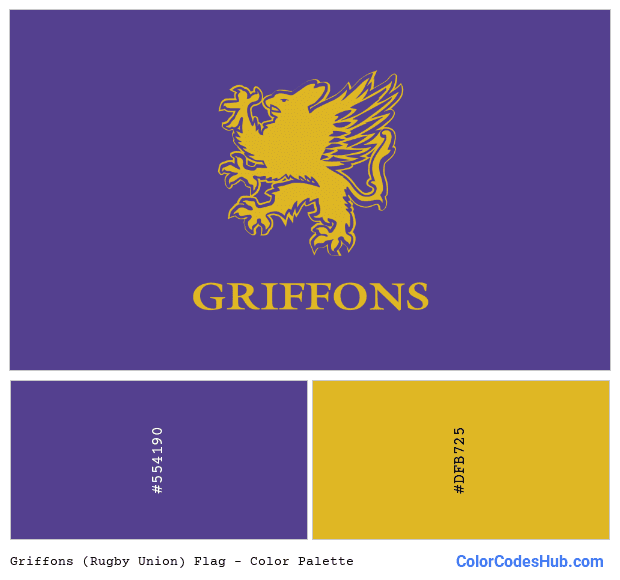 Griffons (Rugby Union) flag color palette