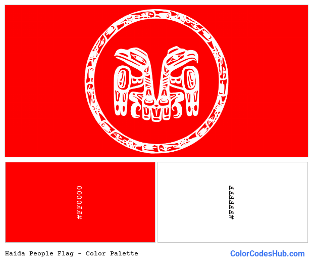 Haida People flag color palette