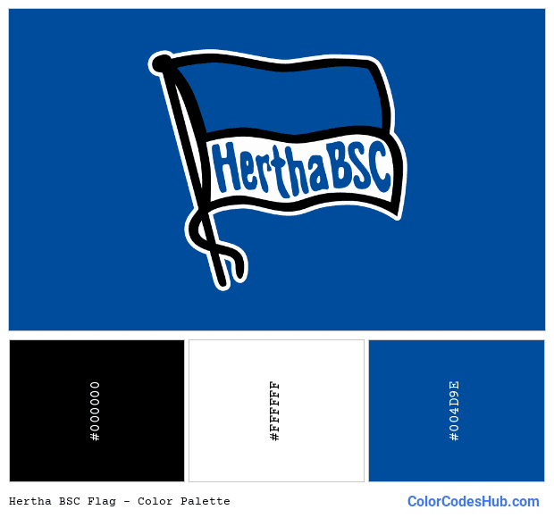 Hertha BSC flag color palette