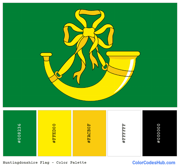 Huntingdonshire flag color palette