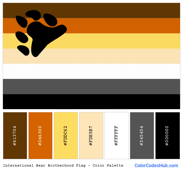 International Bear Brotherhood flag color palette