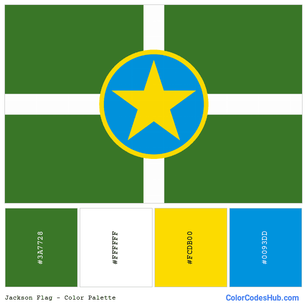 Jackson flag color palette