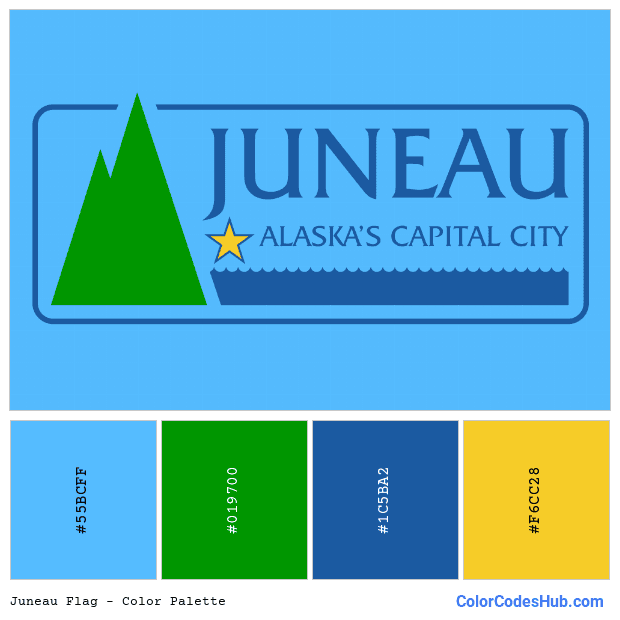 Juneau flag color palette