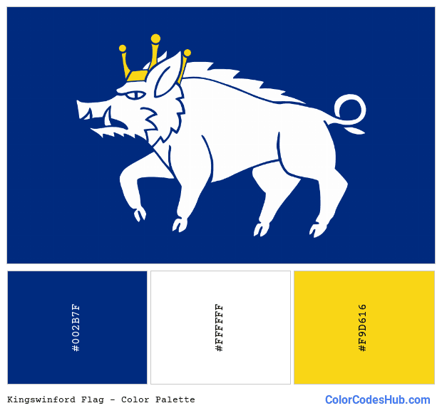 Kingswinford flag color palette