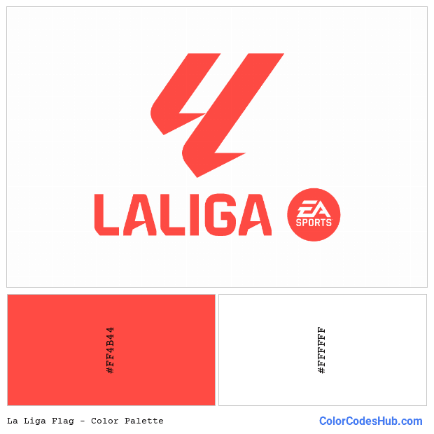 La Liga flag color palette