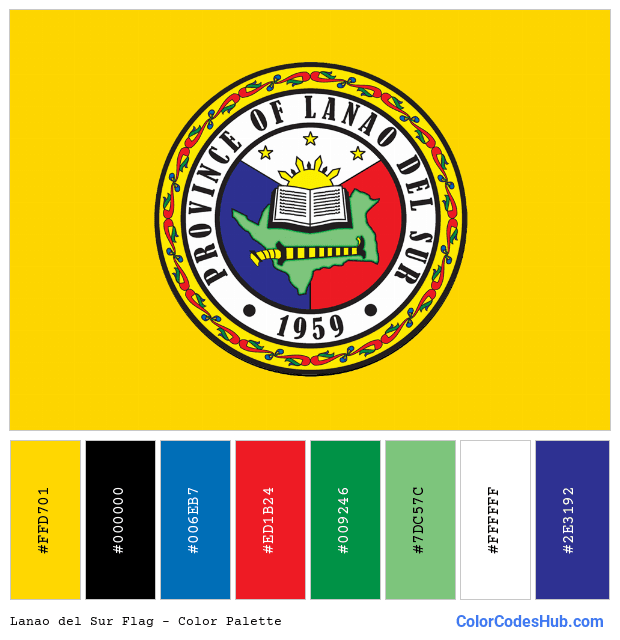 Lanao del Sur flag color palette