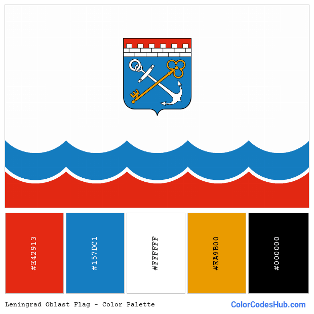 Leningrad Oblast flag color palette