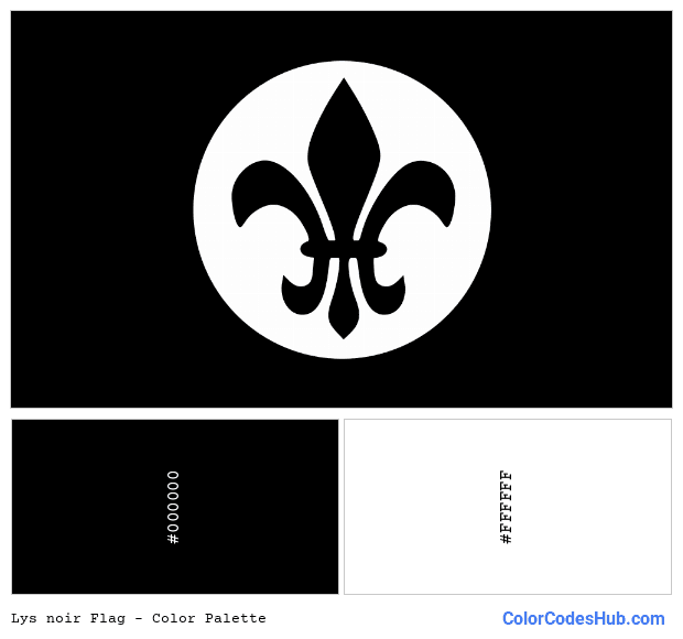 Lys noir flag color palette