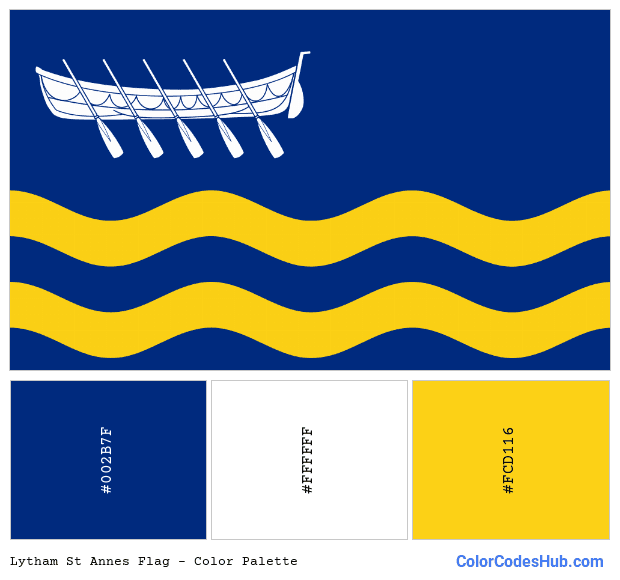 Lytham St Annes flag color palette