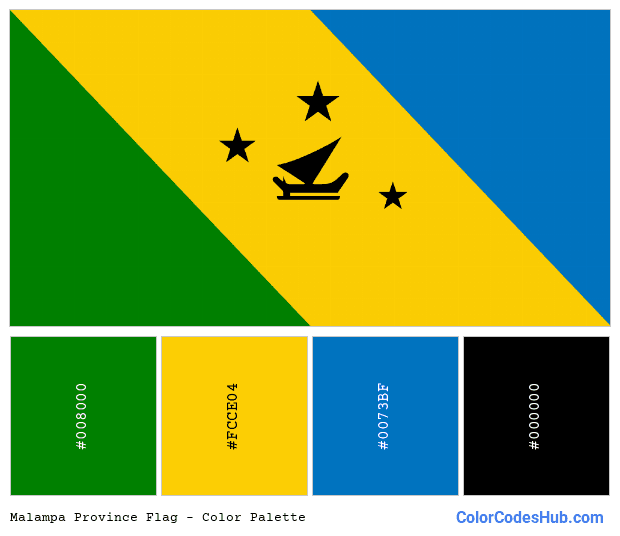 Malampa Province flag color palette